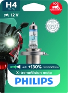 Lâmpada do Farol Twister Xre Cb 500 Shadow Philips Moto H4 Xtreme Vision 60/55w +130%