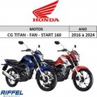 Kit Relação Transmissão Moto Honda Cg 160 Titan 2015 em diante Riffel